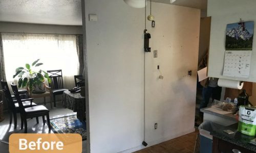 before living room